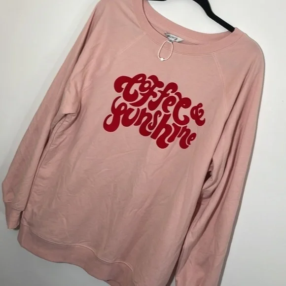 Wildfox M Coffee & Sunshine Statement Sweatshirt - Picture 5 of 8
